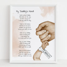 Hou Mijn Hand Papa Aandenken Gedicht Papa Cadeau