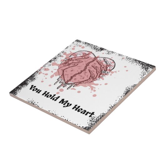 Hou mijn hart vast tegeltje (Zijkant)