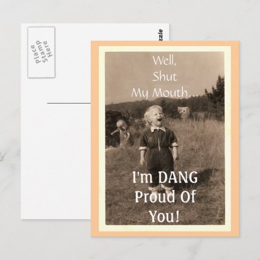 Hou mijn mond dicht... briefkaart (Voorkant / Achterkant)