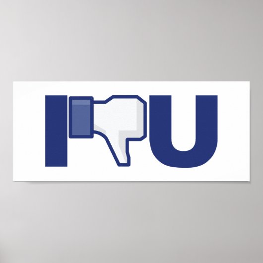 Hou niet van duimen neer grappig Poster (Voorkant)