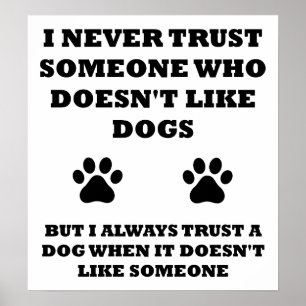 Hou niet van mensen grappig Poster