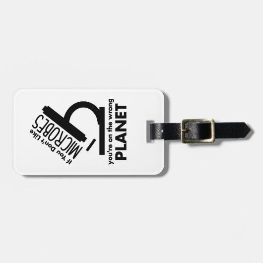 Hou niet van microben dat je op de verkeerde plane bagagelabel (Voorkant horizontaal)