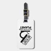 Hou niet van microben dat je op de verkeerde plane bagagelabel (Voorkant verticaal)