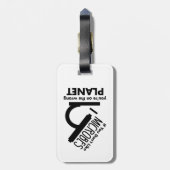 Hou niet van microben dat je op de verkeerde plane bagagelabel (Achterkant verticaal)