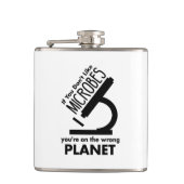 Hou niet van microben dat je op de verkeerde plane heupfles (Voorkant)