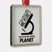 Hou niet van microben dat je op de verkeerde plane metalen ornament (Rechts)