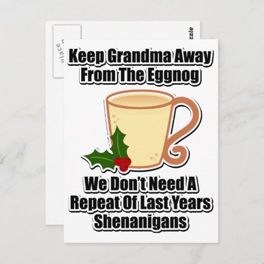 Hou oma weg van de eierpunch briefkaart (Voorkant / Achterkant)