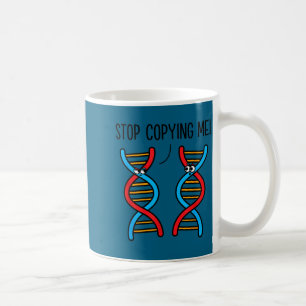Hou op me te kopiëren grappige wetenschapspun dna- koffiemok