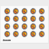 HOU OP MET DE DAG RONDE STICKER (Vel)