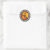 HOU OP MET DE DAG RONDE STICKER (Tas)