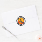 HOU OP MET DE DAG RONDE STICKER (Envelop)