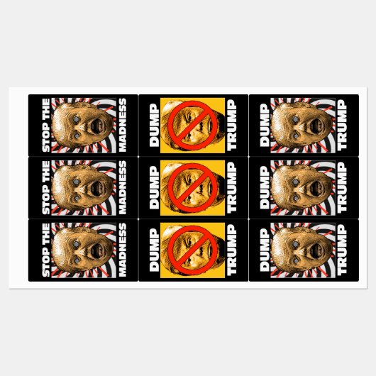 HOU OP MET DIE WAANZIN! DUMP TRUMP! LABELS (Vel)