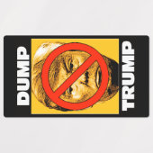 HOU OP MET DIE WAANZIN! DUMP TRUMP! LABELS (Design 2)