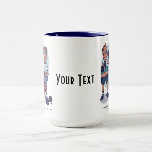 Hou op met grappig uit te werken mok (Midden)