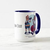 Hou op met grappig uit te werken mok (Voorkant rechts)