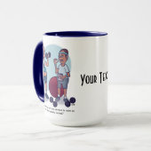 Hou op met grappig uit te werken mok (Voorkant links)