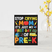 Hou op met huilen mam, het is gewoon mijn eerste d kaart (Gele Bloem)