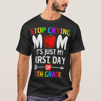 Hou op met huilen mam, het is gewoon mijn eerste d t-shirt