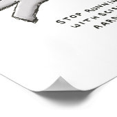 Hou op met schaar, aardvark! poster (Hoek)