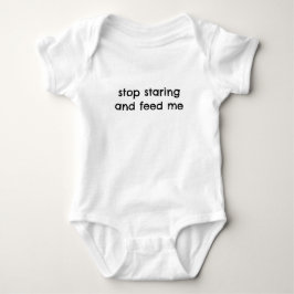 Hou op met staren en voer me Grappig baby body套装 Romper