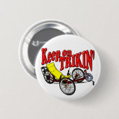 Hou op met Trikin' Ronde Button 5,7 Cm (Voorkant /achterkant)