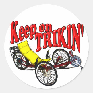 Hou op met Trikin' Ronde Sticker