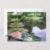 Hou rustig, bescheiden briefkaart (Voorkant / Achterkant)