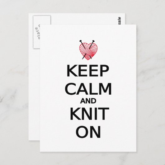 Hou rustig en breek door. briefkaart (Voorkant / Achterkant)