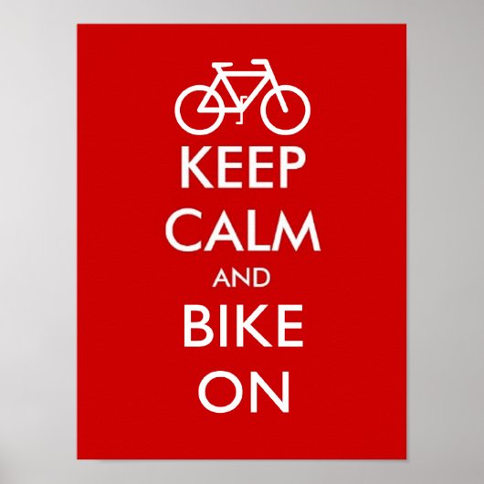 Hou rustig en fiets door poster (Voorkant)