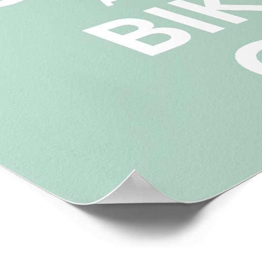 Hou rustig en fiets door poster (Hoek)