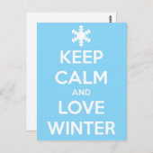Hou rustig en hou vol winter briefkaart (Voorkant / Achterkant)