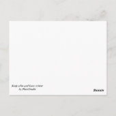 Hou rustig en hou vol winter briefkaart (Achterkant)