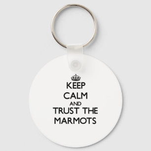 Hou rustig en vertrouw op de Marmots. Sleutelhanger