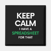 Hou rustig, ik heb daar een spreadsheet voor - Exc Magneet (Voorkant)