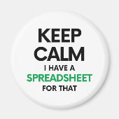 Hou rustig, ik heb daar een spreadsheet voor - Exc Magneet (Voorkant)