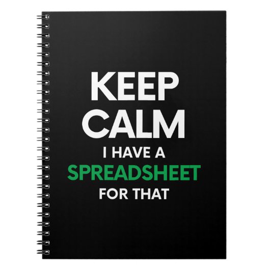 Hou rustig, ik heb daar een spreadsheet voor - Exc Notitieboek (Voorkant)