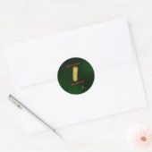 Hou Spaghetti vol Kerstmis Ronde Sticker (Envelop)
