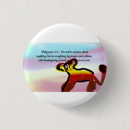 hou toch op ronde button 3,2 cm (Voorkant)