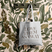 Hou toch van ze | Christelijke esthetische kleding Tote Bag
