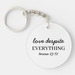 Hou toch van ze | Lukas 23:24 Geloof Schriftuur Sleutelhanger