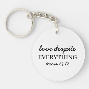 Hou toch van ze   Lukas 23:24 Geloof Schriftuur  Sleutelhanger