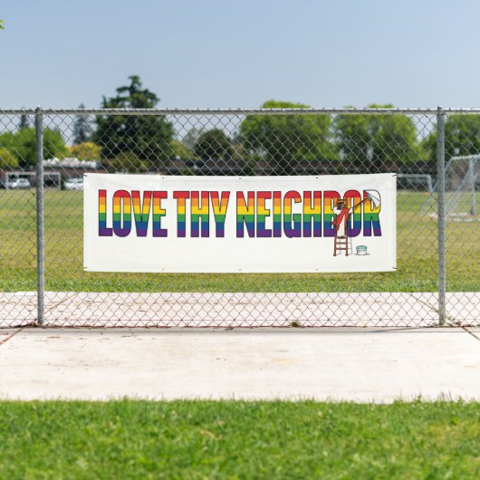 Hou Uw Buurman Lief Spandoek (Insitu)