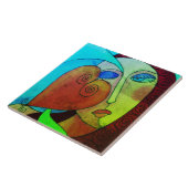 Hou van Abstract digitaal schilderen Tegeltje (Zijkant)