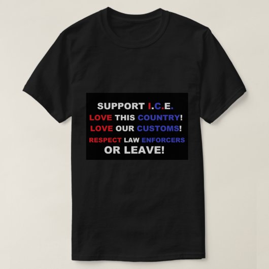 Hou van Amerika T-shirt (Design voorkant)