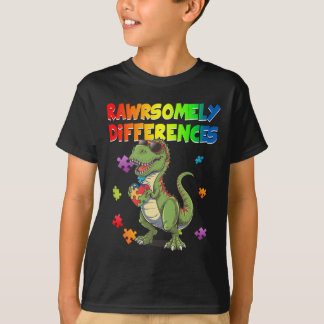 Hou Van Autisme T Rex Dinosaurus Rawrsomely Anders T-shirt
