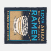 Hou van Aziatisch zoals je wilt van Ramen Fleece Deken (Voorkant (Horizontaal))