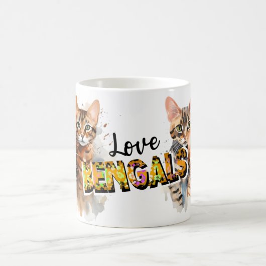Hou van bengaalse kat koffiemok (Center)