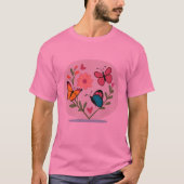 HOU VAN BLOEMEN EN VLINDERS T-SHIRT (Voorkant)