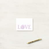 Hou van Dahlia Lavendel Post-it® Notes (Op bureau)