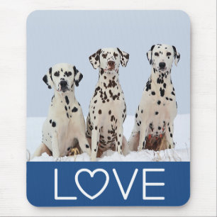 Hou van Dalmatiner Zwart & Witte Stippen Puppy Hon Muismat